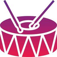 drum music musical instrument - solid gradient icon vector