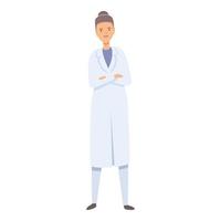 Waiting patient icon cartoon vector. Medicine help vector