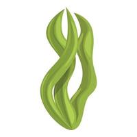 vector de dibujos animados de icono de planta de algas. polvo de algas