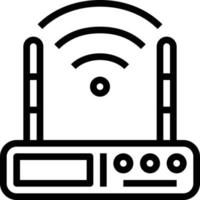 router wireless wifi computer accessory - outline icon vector