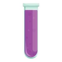 Lab scientist test tube icon, cartoon style vector