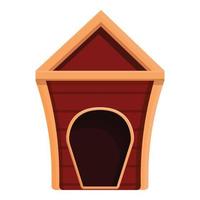 Nice doghouse icon cartoon vector. Puppy dog kennel vector