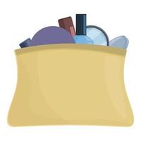 Cosmetic case icon cartoon vector. Beauty bag vector