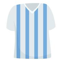 fútbol argentina camiseta icono vector de dibujos animados. viajes al sur