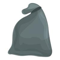 Garbage bag icon cartoon vector. Plastic waste vector