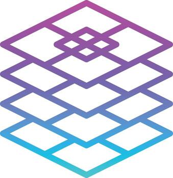 layers creative design - gradient icon vector