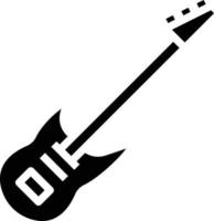 electric guitar music musical instrument - solid icon vector