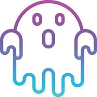 ghost spirit spooky scary halloween - gradient icon vector