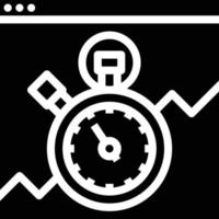 speed page load optimization seo - solid icon vector