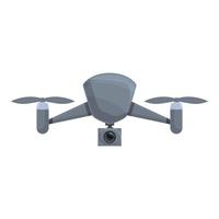 Drone camera icon cartoon vector. Aerial control vector