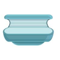 Solarium heat icon, cartoon style vector