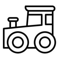 Baby train toy icon, outline style vector