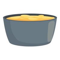 Dish pot menu icon cartoon vector. Food cuisine vector