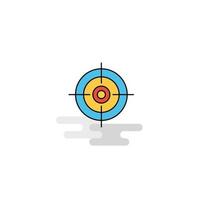 Flat Target Icon Vector