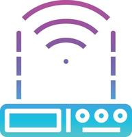 router wireless wifi computer accessory - gradient solid icon vector