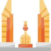 monumento a la democracia tailandia hito bangkok - icono plano vector