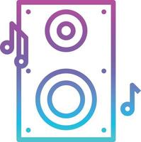 speaker music musical instrument - gradient icon vector