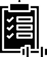 checklist to do list diet nutrition dumbbell - solid icon vector