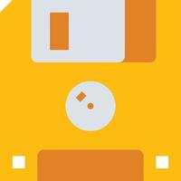 floppy disk drive storage computer accessory - flat icon vector