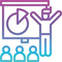 persantation people skill creative show - gradient icon vector