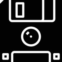 floppy disk drive storage computer accessory - solid icon vector