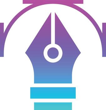 vector draw creative - solid gradient icon