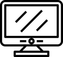 display screen resolution computer accessory - outline icon vector