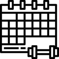schedule time table diet nutrition - outline icon vector