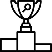 competitive ranking reward search seo - outline icon vector