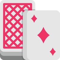 juego de cartas de póquer entretenimiento - icono plano vector