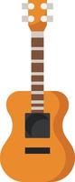 instrumento de música de guitarra musical de cuerda - icono plano vector