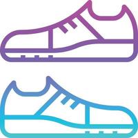 Zapato zapatillas moda dieta - icono degradado vector