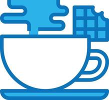 chocolate hot coffee cafe restaurant mocha - blue icon vector