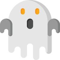 espíritu fantasma espeluznante miedo halloween - icono plano vector