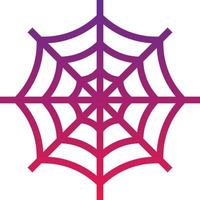 web spider animal forest halloween - gradient icon vector