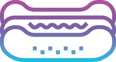 hot dog food fastfood - gradient icon vector