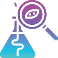 researching ecology searching development lab - solid gradient icon vector