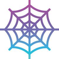 web spider animal forest halloween - gradient icon vector