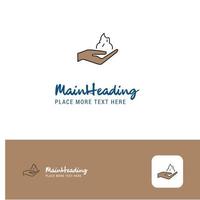 Creative Shaving foam Logo Design Flat color Logo place for Tagline Vector Illustration