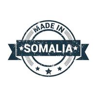 hecho en vector de diseño de sello de somalia