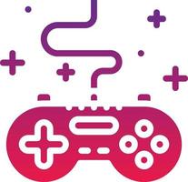 gamepad game controller play entertainment - solid gradient icon vector