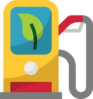 fuel bio green gas ecology - flat icon vector