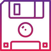 floppy disk drive storage computer accessory - gradient icon vector