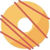 donut dessert coffee cafe restaurant - flat icon vector