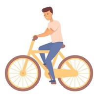 Bike training icon cartoon vector. Kid education vector