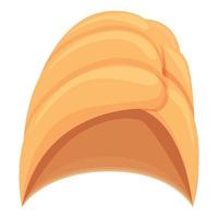 vector de dibujos animados de icono de sombreros de spa. toalla de tela