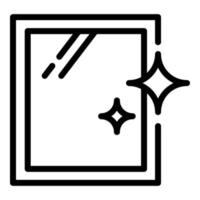 Clean window icon, outline style vector