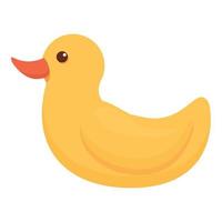 Yellow duck icon cartoon vector. Toy store vector