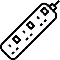 extension lead hub computer accessory - outline icon vector