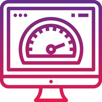 optimization boost speed website seo - gradient icon vector